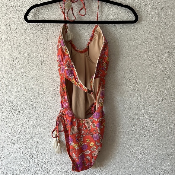 Spell Floral Orange One Piece Swimsuit - Picture 11 of 14